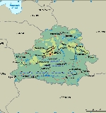 Физическая карта белоруссии