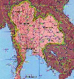 Карта тайланда